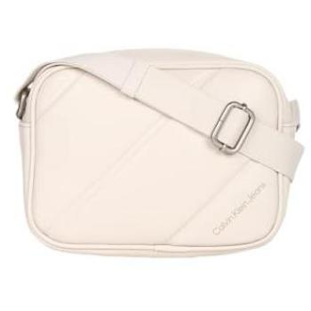 Calvin Klein Jeans Quilted Crossbody Bag for Women in Écru, One Size