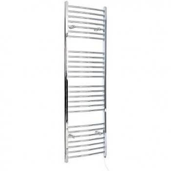 Radiador Toallero Eléctrico Vertical Moderno de Acero Inoxidable Cromado - 800W - 1800 x 600mm