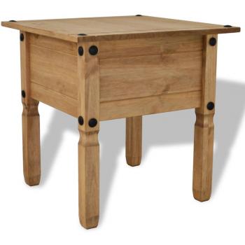 Mesa auxiliar Corona Range pino mexicano 53,5x53,5x55 cm Vidaxl Marrón - Mesa de sofá, mesa de entrada para salón, consola de entrada, mueble recibidor, mesita auxiliar