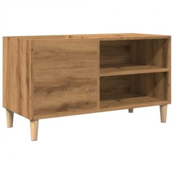 Mueble para Tocadiscos, Armario de Almacenaje de Discos, Mueble para Discos de Vinilo, Madera de Ingeniería Roble Artisan 84,5x38x48 cm