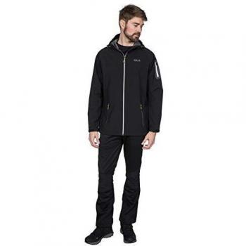 Trespass Delgado - Chaqueta impermeable para hombre con capucha ajustable, Hombre, Chaqueta impermeable con capucha ajustable., MAJKSSO10001_BLKM, negro, M