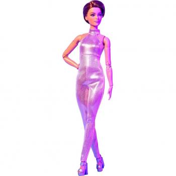 Barbie Muñeca Signature Looks con Pelo Corto y Mono Rosa