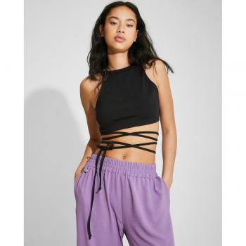 Naëlle - Top de mujer crop de cuello halter