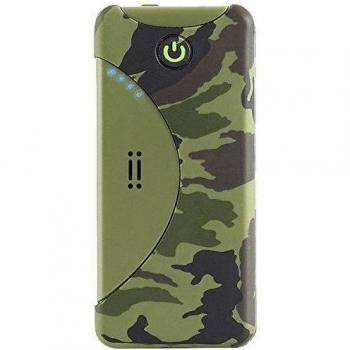 Aiino Powerbank - Cargador de batería externa de 5200 mAh, resistente al agua, color camuflaje