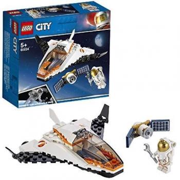 LEGO City Space Port - Misión: Reparar el Satélite, set de Construcción Inspirado en la NASA con Mini Lanzadera Espacial de Juguete, Serie Expedición a Marte