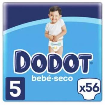 Dodot Fraldas Bebé Seco Talla 5+ 56 Unidades
