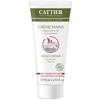Crema de Manos Antimanchas y Antiedad Cattier, 75 ml, Certificación Bio/Ecológica
