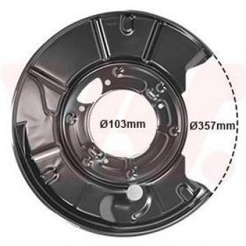 Chapa protectora contra salpicaduras, disco de freno VAN WEZEL 3036373