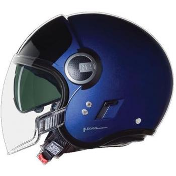Casco Jet Nolan N21 Visor 06 Verniciatura Especial Azul-Negro XL