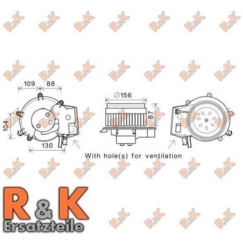 Ventilador Habitáculo Eléctrico PRASCO MS8625 - Motor de Calidad para Mercedes-Benz