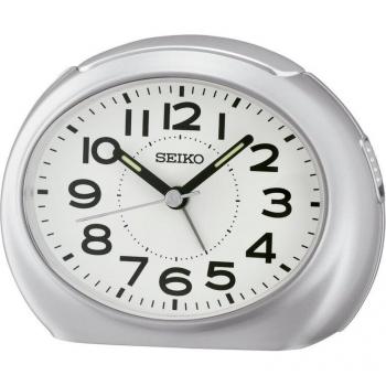 Despertador Analógico Seiko Clocks QHE193S Color Plata