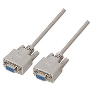 CABLEPELADO Cable Serie Null Modem DB9 Hembra -DB9 Hembra 1.8 Metros