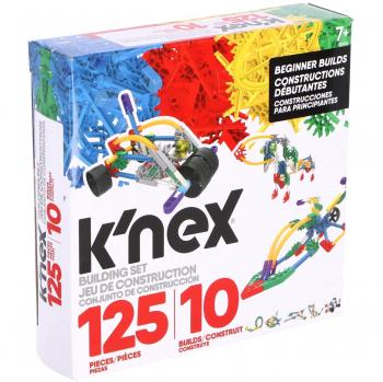 K'Nex Classics 125 Piece Beginner Building Set - 10 Models, Educational STEM Learning Kit for Kids Ages 7+, Construction Toy