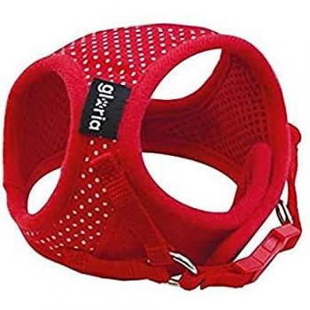 Gloria Pets Arnés Rojo De Puntos Para Perro Talla S