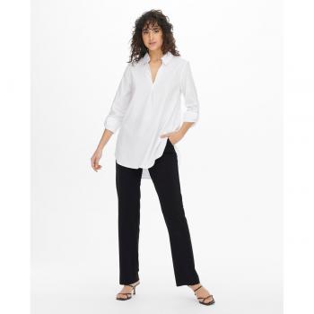 JDY Women's Mid-Rise Straight Leg Trousers - Black