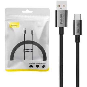 Cable de Datos Baseus Superior USB a Tipo C 100W 1.5m para Xiaomi, Huawei P40 P50 Pro Mate 40 Pro, Honor - Negro