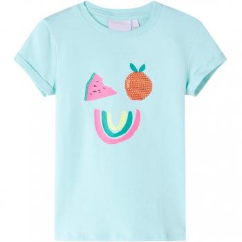 Camiseta infantil aguamarina claro 116