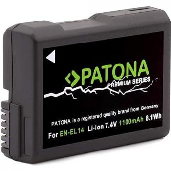 Batería Recargable Patona Premium Nikon EN-EL14, 7.4V, 1050mAh, Li-Ion