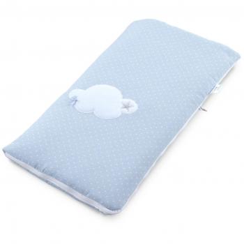 Funny Baby Codream - Saco-colcha minicuna colecho, diseño motitas nube, color azul