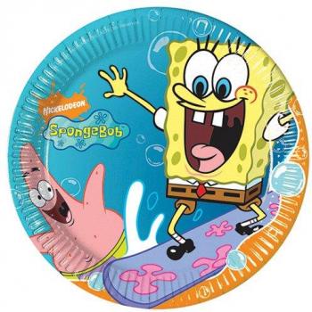 EXCLUSIVE TRADE S.R.L. - 10 PLATOS DE BOB ESPONJA SURF BIG