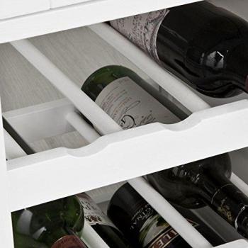 SoBuy® Carrito de cocina, estantería de cocina, carrito de servir de alta calidad , FKW45-WN, ES