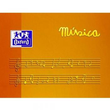paq20 Cuaderno musica a5 apaisado 10h. 5 pentagramas 4mm oxford