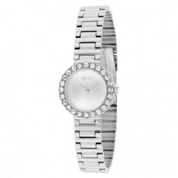 Reloj Mujer LIU JO TLJ2232 - Reloj de pulsera para mujer, diseño elegante, caja de acero inoxidable, esfera analógica con detalles brillantes, correa de piel sintética, resistencia al agua hasta 30