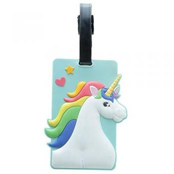 Original Identificador de equipaje de PVC - Unicornio encantado con Arco