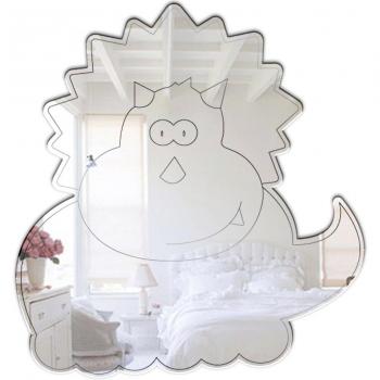 Triceratops bebé Espejo en Forma de acrílico, 60 cm - Mungai Espejos