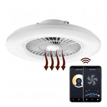 Muvit iO Lámpara Superficie Techo WIFI Blanco CCT con Ventilador
