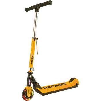 Patinete Eléctrico Ninco E-Scooter Junior Rocket Naranja - Motor potente, velocidad máxima de 12 km/h, batería de litio recargable, autonomía de hasta 15 km, ruedas de 8 pulgadas, fr