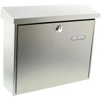 Buzón de acero inoxidable Burgwächter Amrum con barniz protector 3867Ni