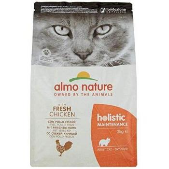 Almo Nature Gato Seco Holístico con Pollo y Arroz, 2 Kg