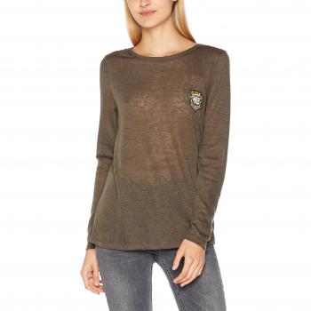 ONLY Onlrain L/s Top Ess, Camisa Manga Larga para Mujer, Verde