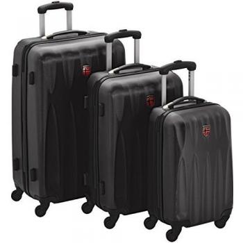 Geographical Norway  Juegos de maletas, 28 cm, 201 L, Negro