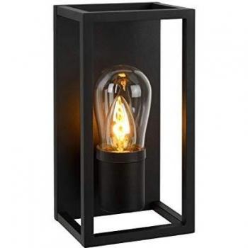Aplique de Pared Carlyn para Baño - 1xE14 - IP54 - Negro