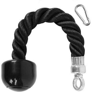XYZDOUBLE Cuerda Tríceps Accesorio para Cable de Tracción hacia Abajo con Tríceps y Bíceps Multi Gym Nylon Manijas Antideslizantes - Dorsal, Biceps, Triceps, Gimnasio o Hogar