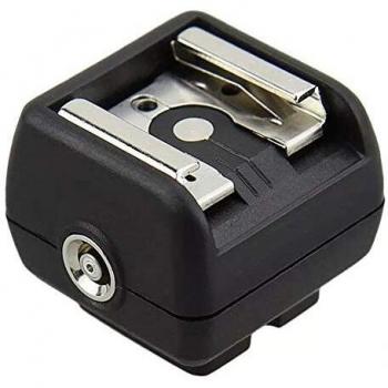 Adaptador de zapata para flash JJC JSC-2 con sincronización PC y automático