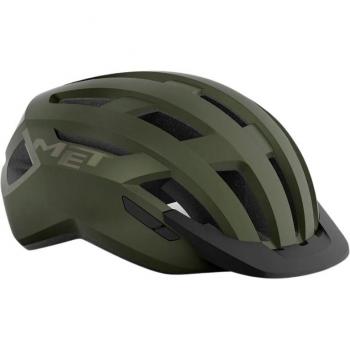 Casco Met Allroad Verde Mate Iridiscente, Talla M (56-58 cm)