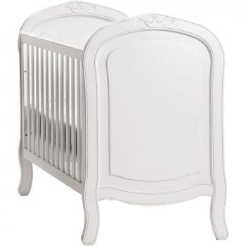 Cuna Trama Glamour Blanco Envejecido 120x60 cm