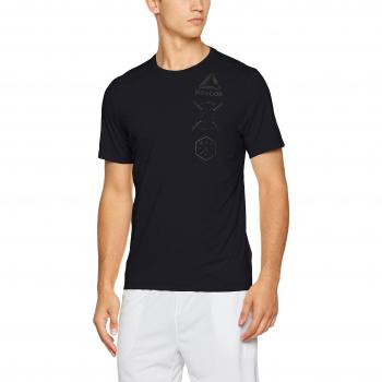 Reebok Actvchl Grphic Top Camiseta, Hombre, Negro