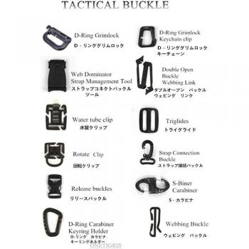 OneTigris Multifunctional Grimloc Tactical Buckle Molle Webbing Organizer Snap Kyechain