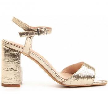 Sandalias de Tacón para Mujer Montevita Sanndal 88455 Dorado con diseño elegante, tacón alto, color dorado y estilo moderno