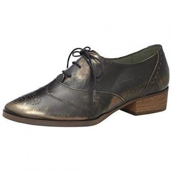 Patrizia Dini Schnürer - Zapatos de Cordones de Cuero para Mujer, Color marrón, Talla 38