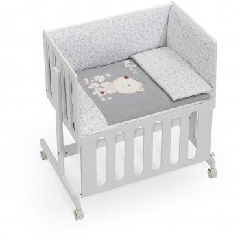 Minicuna Minana Colecho con Textil Nature Rosa