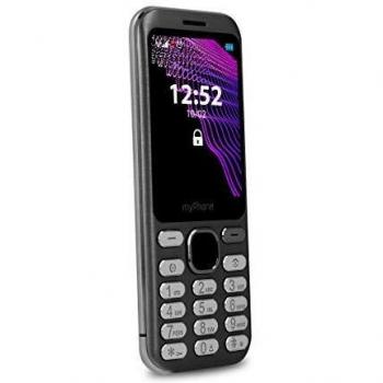 myPhone Maestro teléfono con Botones, Pantalla de 2.8 Dual-SIM, Teclado, Cámara, Linterna, Batería Grande, Diseño Elegante - Negro