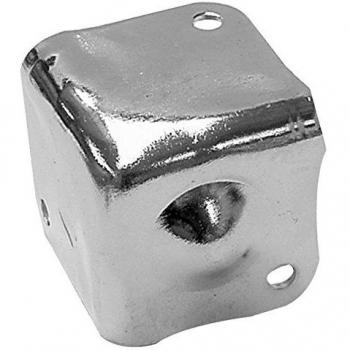 Cantonera para caja acústica de metal blanco