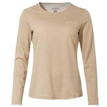Vaude Women's Essential Long Sleeve T-Shirt - Brown - Size 38