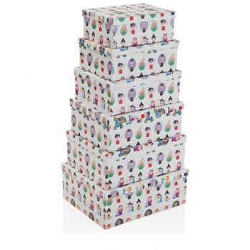 Set de Cajas Organizadoras Apilables Versa 35 x 16,5 x 43 cm