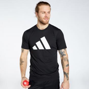 Adidas Men's Training Essential Feel Ready Logo T-Shirt, Black, Short Sleeve, Size XL